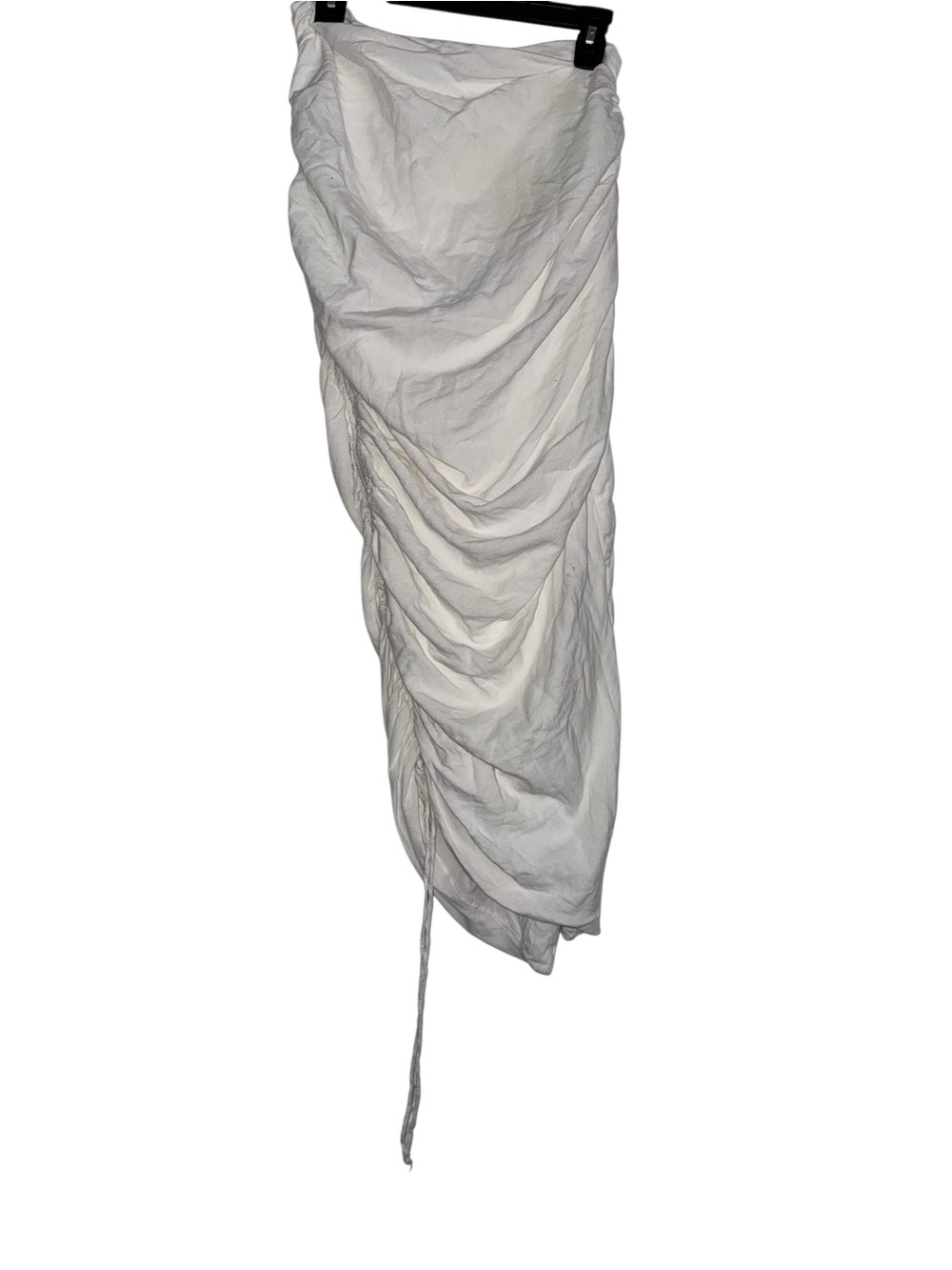 House Of CB Loie White Ruched Gathered Maxi Skirt Large - Picture 3 of 7